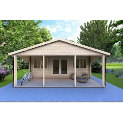 Abgelegenes Haus PERLA 6x6, 44/100/44 mm, Frontansicht